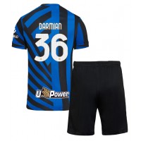 Fotbalové Dres Inter Milan Matteo Darmian #36 Dětské Domácí 2024-25 Krátký Rukáv (+ trenýrky)